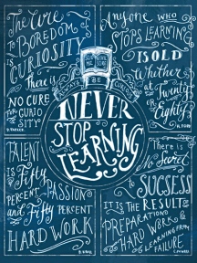 never-stop-learning-typographic-poster-by-biljana-kroll